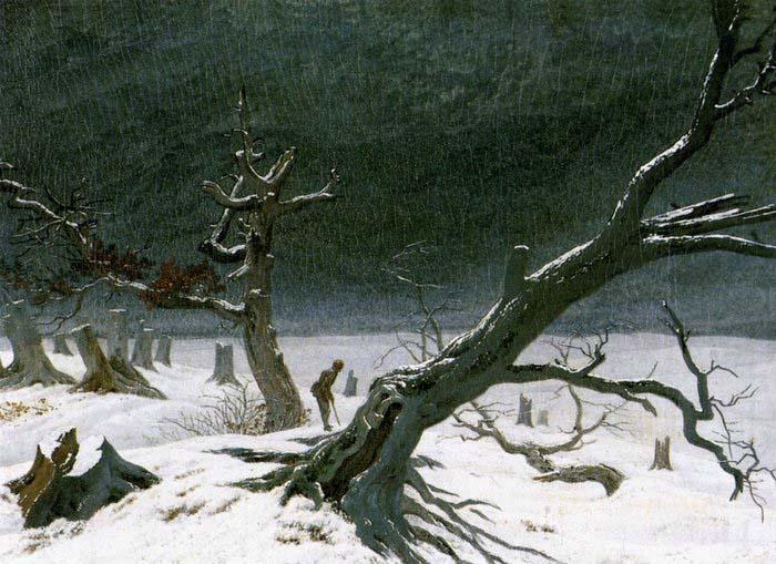 Winter Landscape, Caspar David Friedrich